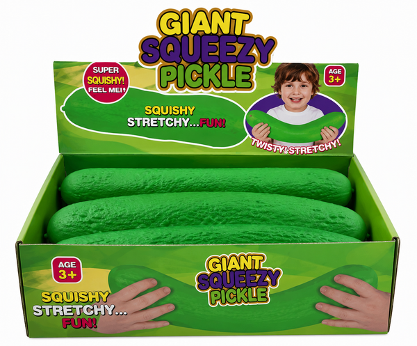 Giant Squeezy Squishy Pickle Sensory Toy