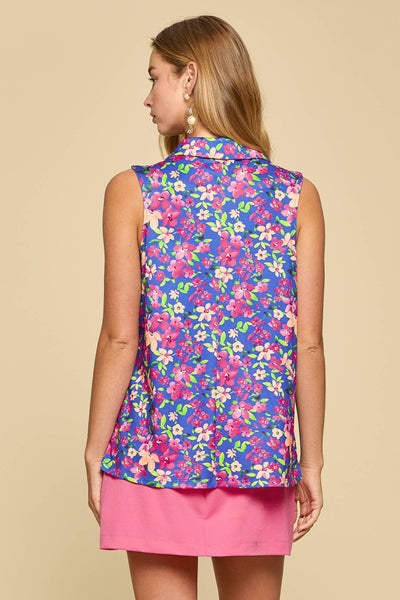 Royal Floral Sun-Cool Everyday Motion Tank