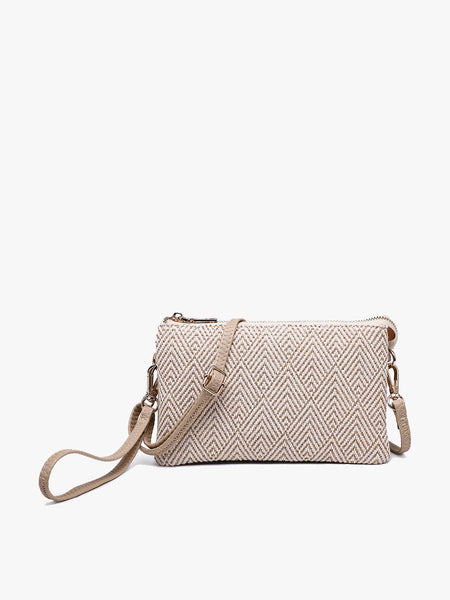 Riley Woven Arrowhead 3 Compartment Crossbody - More Colors!
