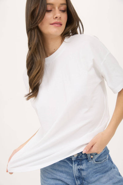 White Mineral Wash Good Vibes Tee