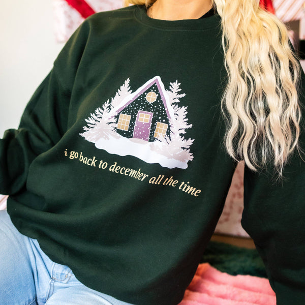 Back to December Graphic Sweatshirt