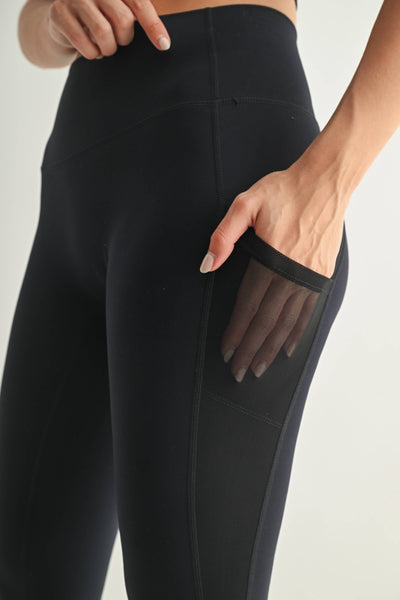 Black Venice AirFlex Mesh Flare Leggings
