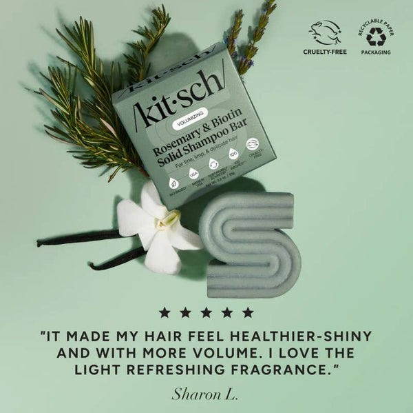 Kitsch Rosemary & Biotin Volumizing Shampoo & Conditioner Bar Combo