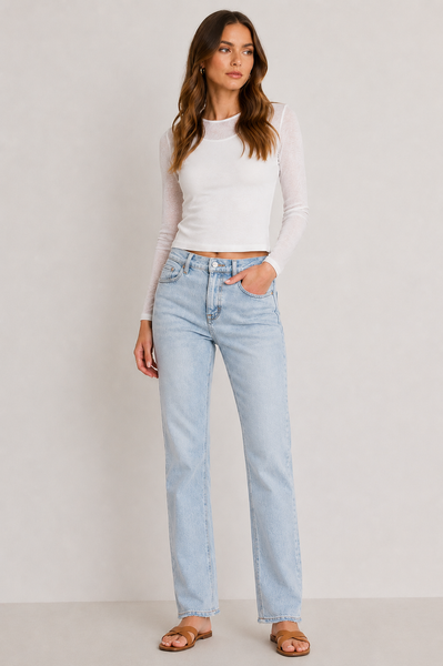 Lovervet 90'S Vintage High-Rise Straight Jeans