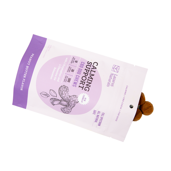 Peanut Butter Dog Chews Calming Support - 10mg (30 ct)
