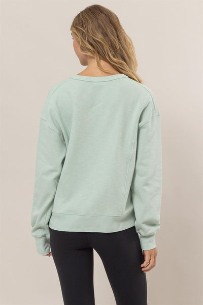 Mint Seam Detail Sweater