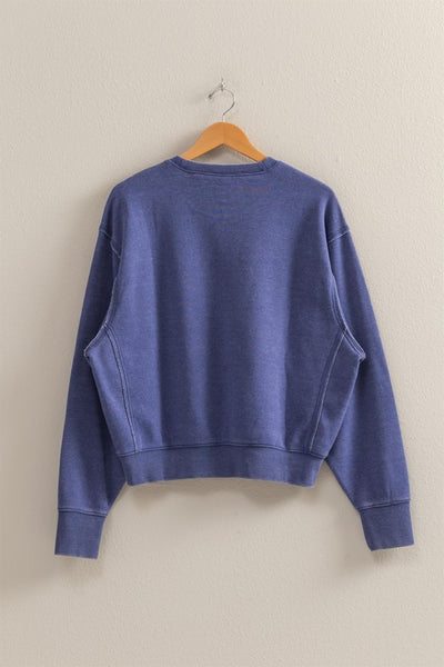 Indigo Blue Crewneck Sweatshirt