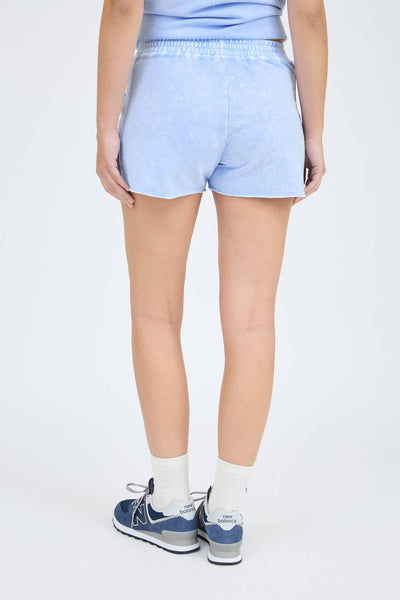 Light Blue Mineral Wash Lounge Shorts
