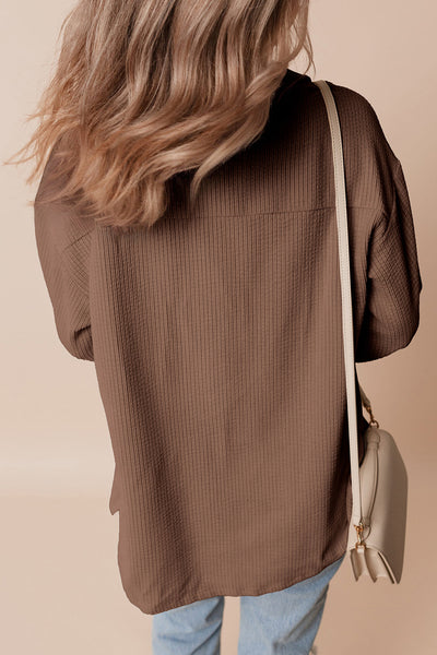 Chestnut Corduroy Shacket