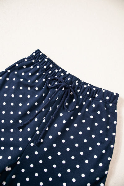 Navy & White Polka Dot Set