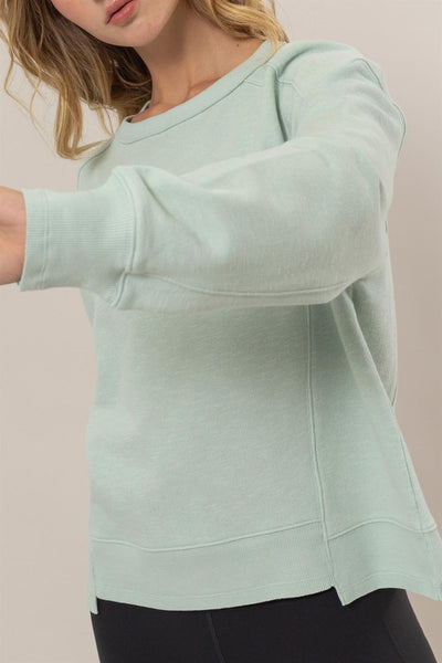 Mint Seam Detail Sweater