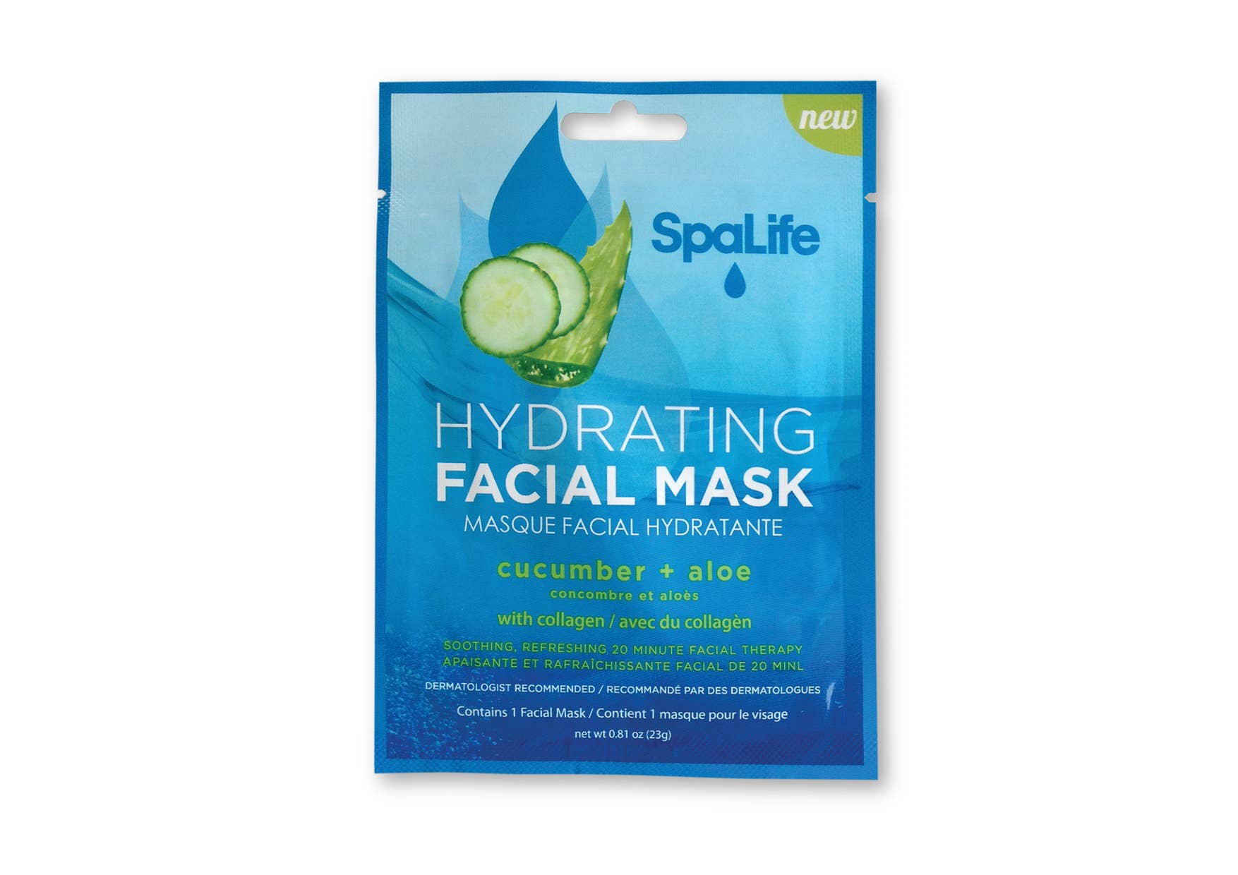 Cucumber + Aloe Hydrating Korean Facial Mask