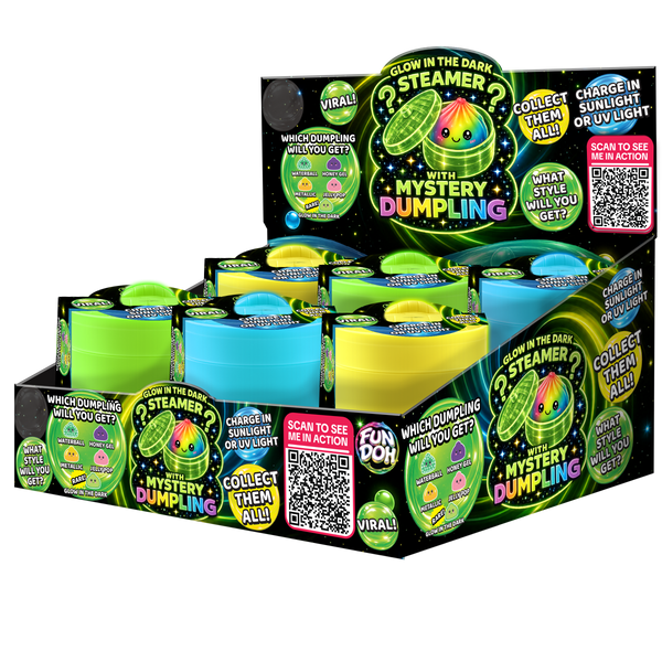 Glow-in-the-Dark Container Mystery Dumpling Squishy Toy