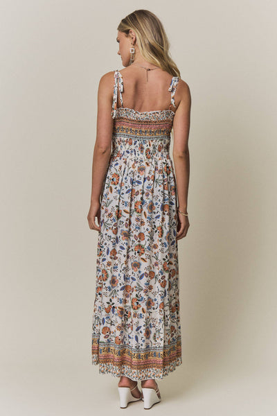 Floral Smocked Top Maxi Dress