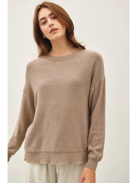 Heather Mocha Amelia Sweater