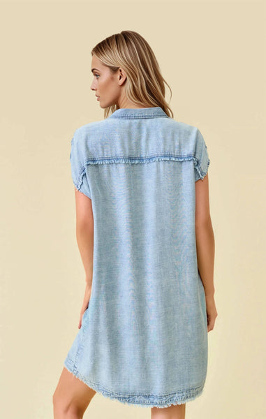 Tencel Denim Mini Dress