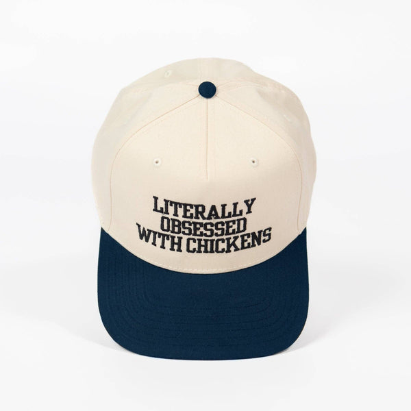Literally Obsessed With Chickens Embroidered Trucker Hat