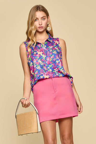 Royal Floral Sun-Cool Everyday Motion Tank