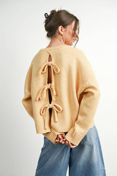 Marigold Tie Back Sweater