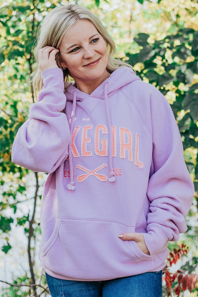 Sanded Fleece Hooded Sweatshirt in Wisteria