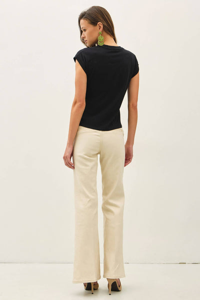 Cap Sleeve Crewneck Tee - More Colors!