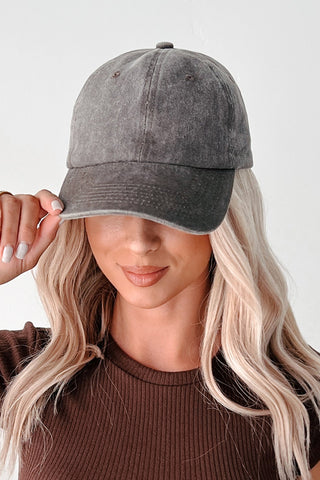 Vintage Wash Baseball Cap in Mocha