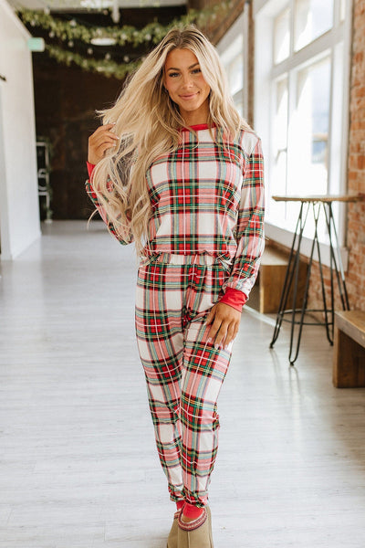 Red Plaid Lounge Set * DOORBUSTER FINAL SALE *