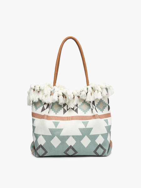 Madison Handwoven Fringe Tote