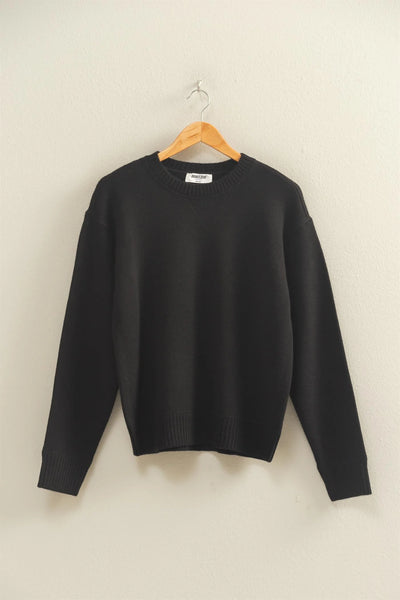 Black Crew Neck Sweater