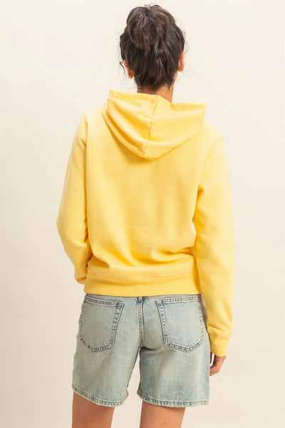 Banana Cream Long Sleeve Pullover Hoodie