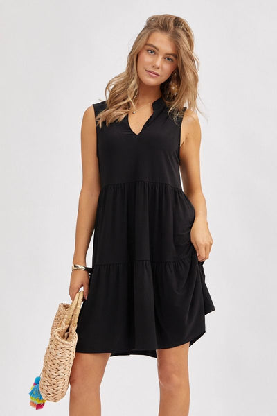 Sarasota Black Sleeveless Dress