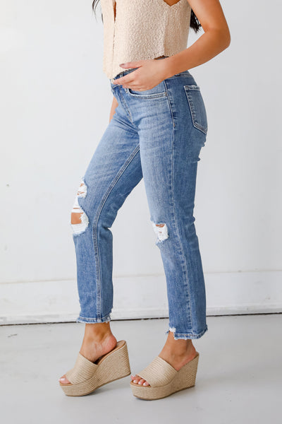Lovervet Mae High Rise Distressed Boyfriend Jeans