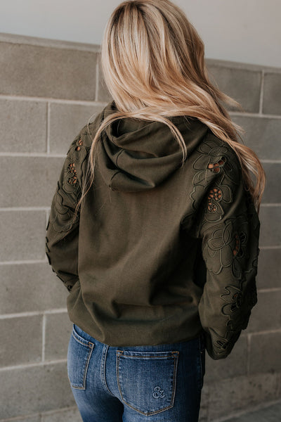 Ampersand Avenue Love Story in Olive University Hoodie