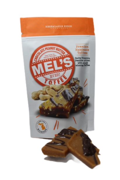 Mel's Toffee: Chocolate Peanut Butter
